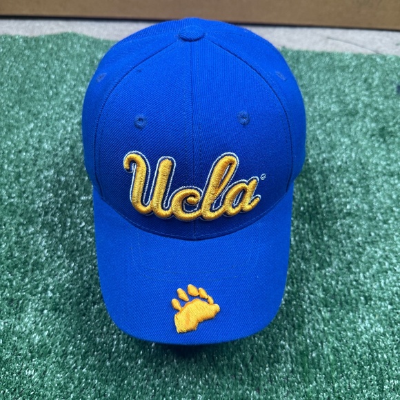 UCLA Bruins Mens Hat Cap Blue One Size Adjustable NCAA Football Sports Casual - Picture 2 of 6